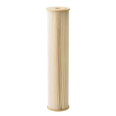 Zoro Select Pleated Filter Cartridge, 20 gpm, 1 Micron, 4-1/2" O.D., 20 in H 255493-75