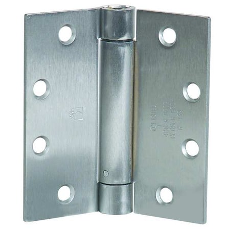 ZORO SELECT 2 in W x 4 1/2 in H Satin Chrome Spring Hinge 4PA82