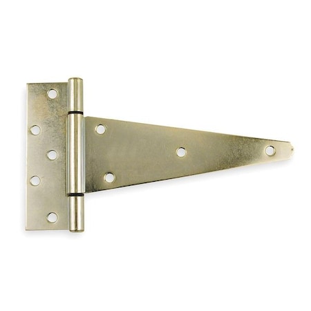Zoro Select 2-3/4"W x 8"H Zinc Plated Tee Hinge 4PB46