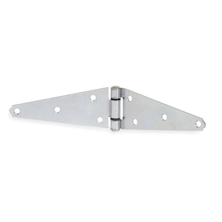 ZORO SELECT 2 5/16 in W x 6 in H zinc plated Strap Hinge 4PB42