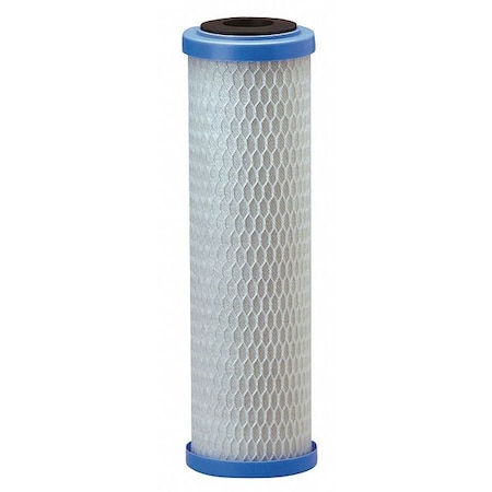 Pentair Pentek Woven Filter Cartridge, 1 gpm, 10 Micron, 2-7/8" O.D., 9 3/4 in H 155634-75