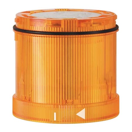 Werma Tower Light Module, 120V AC, Yellow, 70 mm Dia., 2 5/8 in Height, Incandescent 64918010