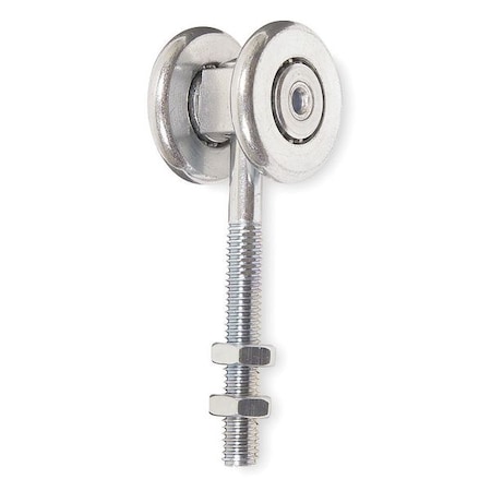 Zoro Select Door Track Hanger, 300 lb., Steel, 1-7/8"L x 1-9/16"W 4PE59