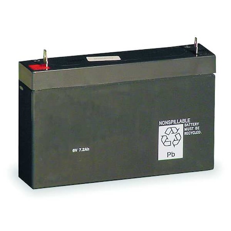 LITHONIA LIGHTING Battery, Lead Calcium, 6V, 6.5A/HR. ELB 0607