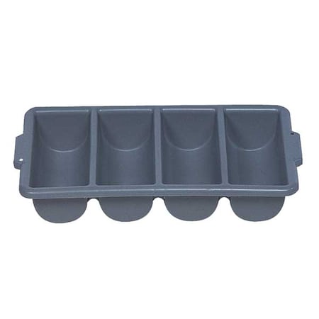 Rubbermaid Commercial Cutlery Bin, 4 Compartment FG336200GRAY