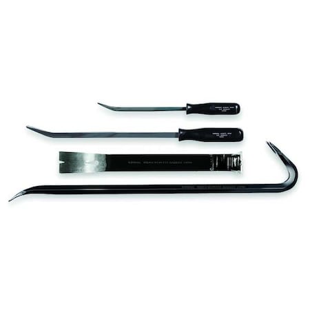 WESTWARD Pry Bar Set, 4 pcs. 4PM09