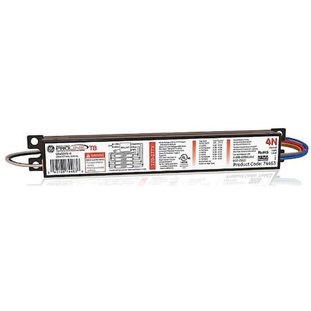 Ge Lighting GE LIGHTING 110 to 113 Watts, 4 Lamps, Electronic Ballast GE432MAX-G-N