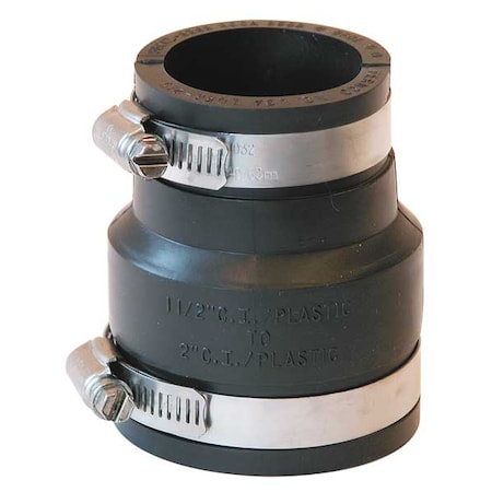 Fernco Flexible Coupling, For Pipe Size 2x1-1/2" 1056-215