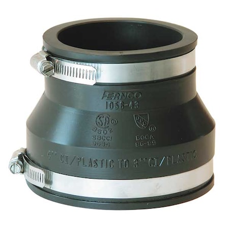 Fernco Flexible Coupling, For Pipe Size 4" x 3" 1056-43