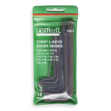 Eklind 14 Piece Torx? L-Shape Torx? Key Set, 10814 10814