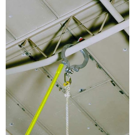 Miller Extension Pole and Hook Anchor, 20ft long, Stainless Steel, 400lb Weight Capacity, Vertical Mounting 475/