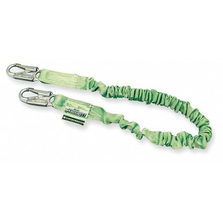 Honeywell Miller Manyard(TM) II Shock Absorbing Lanyard, 6 ft. Length, Snap Hook, Steel, 1 Leg(s) 216M-Z7/6FTGN