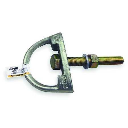 Miller D-Bolt Anchor, 7 in Length, 400 lb Weigth Capacity, Steel Anchor, Swivel D-Ring 416/