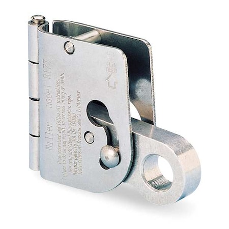 Miller Rope Grab, Stainless Steel, 310 lb., Silver, For Rope Size: 5/8 in 8173/U