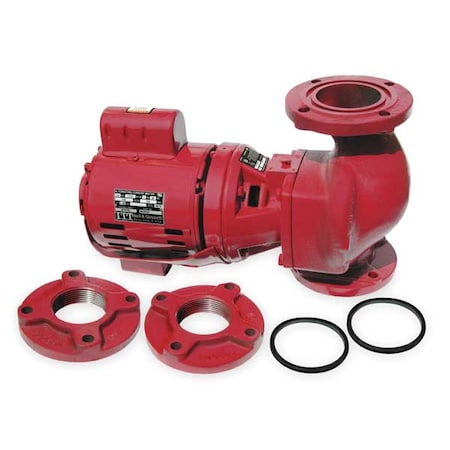 Bell & Gossett Hydronic Circulating Pump, 1/4 hp, 115V, 1 Phase, Flange Connection 102218