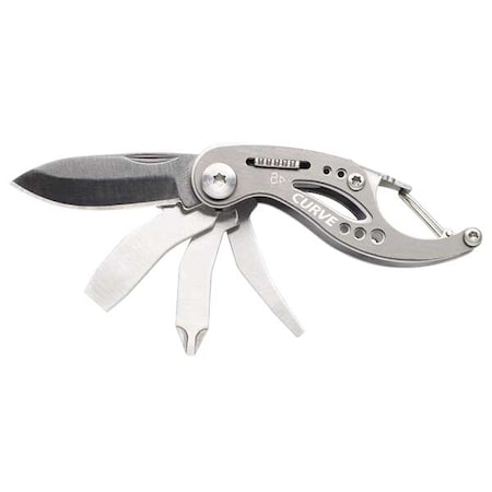 Gerber Multi-Tool Folding Knife, Gray, 6 Function 31-000206