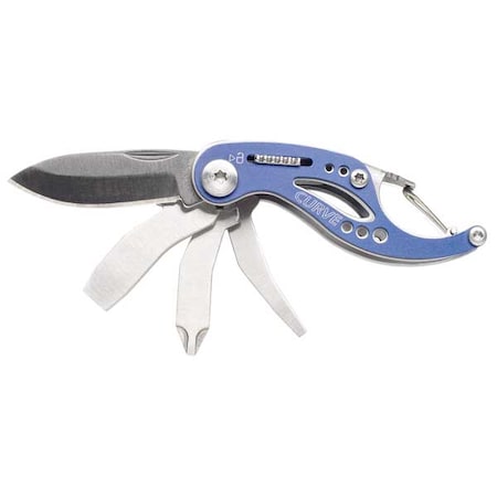 Gerber Multi-Tool Folding Knife, Blue, 6 Function 31-000116