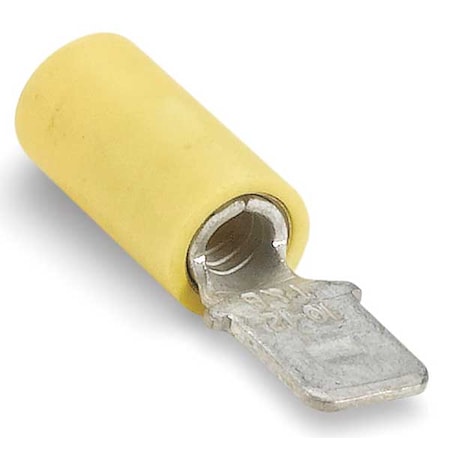 Sta-Kon Male Disconnect, Yellow, 16-14AWG, PK50 10RC-250T