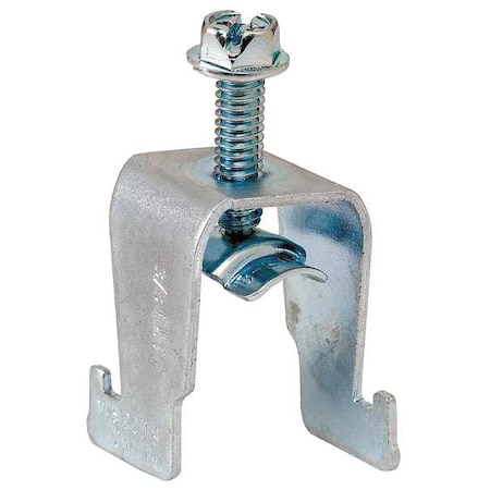 Eaton B-Line Clamp, Conduit; EMT; Strut Use, 3/8 in, Steel, Galvanized B1506S
