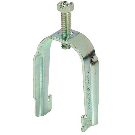 Eaton B-Line Clamp, Conduit; EMT; Strut Use, 1/2 in, Steel, Galvanized B1508