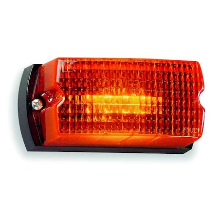 Federal Signal Warning Light, Amber, Strobe Tube, 120V AC, 80 FPM, Not Applicable Dia., Surface LP1-120A