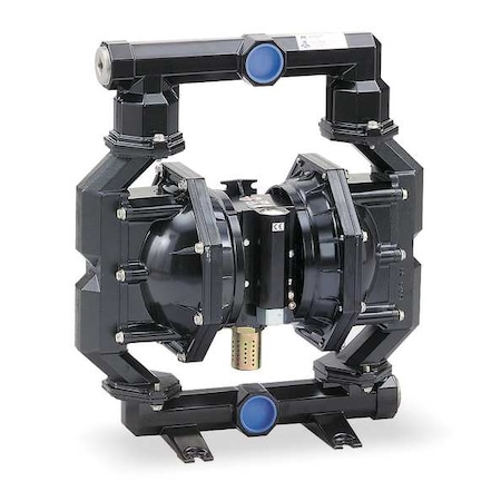 Aro Double Diaphragm Pump, Aluminum, Air Operated, Santoprene, 160 GPM PF20A-AAS-SAA-B
