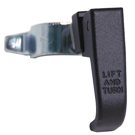 ZORO SELECT Compression Latch, Nonlock, Bl Powder Coat 4RPZ3