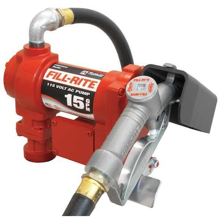 Fill-Rite Fuel Transfer Pump, 115V AC, 15 gpm Max. Flow Rate , 1/6 HP ...