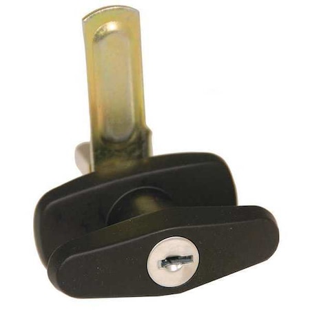 Zoro Select Cam Latch, Keyed, Black Powder Coated, Adjustable: NO 4RRE2