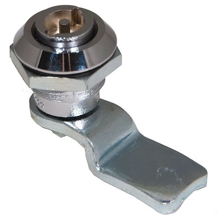 Zoro Select Cam Latch, Keyed, Polished Chrome 4RRF7