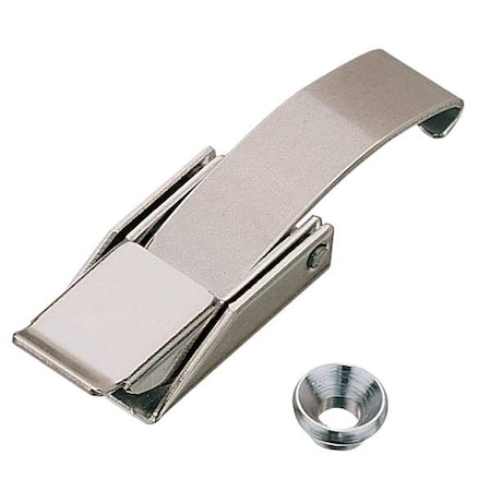 ZORO SELECT Draw Latch, Nonlocking, Zinc Plated, Adjustable: NO 4RRL2