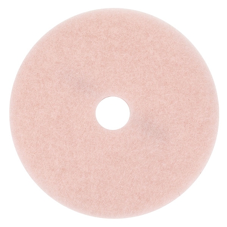 Burnishing Pad,24 in Dia,Pink,PK5