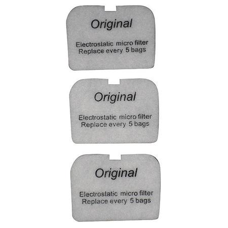 Nilfisk Filter, Dry, Exhaust Filter, Plastic, PK3 147 1089 500