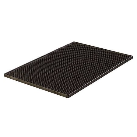 Carlisle Foodservice Mat, Thermoplastic Rubber Black PK6 1060103