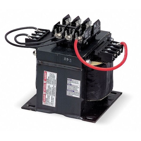 SQUARE D Control Transformer, 50VA, 208VAC 9070TF50D3