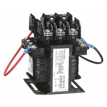 SQUARE D Control Transformer, 100 VA, Not Rated, 55 °C, 120V AC, 240/480V AC 9070TF100D1