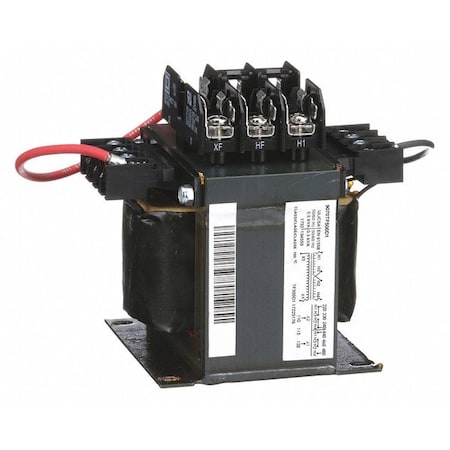Square D Control Transformer, 500 VA, Not Rated, 120V AC, 240/480V AC 9070TF500D1