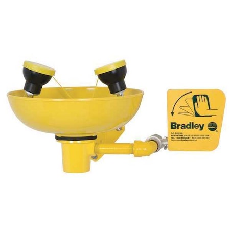 Bradley Wall Mounted Eye/Face Wash Stainless Steel S19-220T