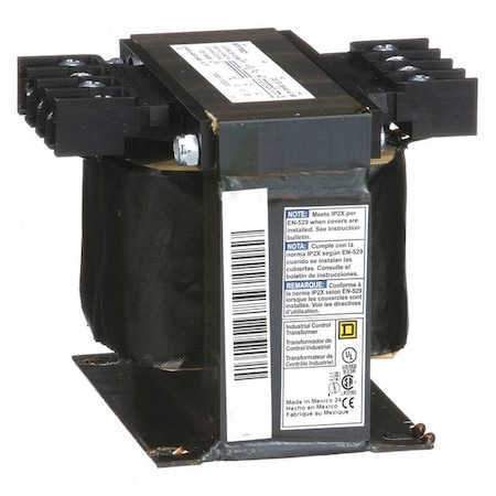 Square D Control Transformer, 300 VA, Not Rated, 120V AC, 240/480V AC 9070T300D1