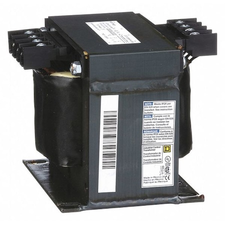 Square D Control Transformer, 750 VA, Not Rated, 120V AC, 240/480V AC 9070T750D1