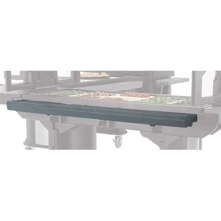 Cambro Tray Rail, External Dimensions, 53"W x 11-1/2"D x 4-37/64"H, Granite Gray EAVBRR5191