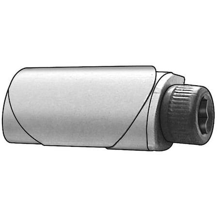 Zoro Select Double Lag Shield, 5/8" Dia, 1-1/2" L, Aluminum Plain, 5 PK UK-200