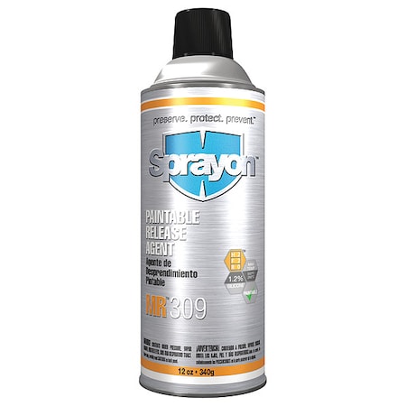 Sprayon Paintable Mold Release, 12 oz, Aerosol S00309000
