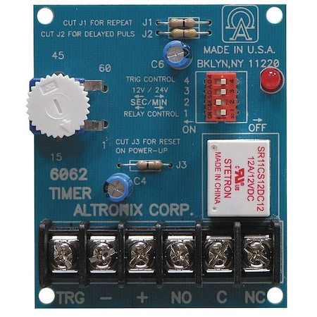 Altronix Timer, Multifunction, 12/24VDC 6062