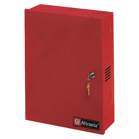 Altronix Power Supply 5 Fuse 24VDC at 10A, Red AL1024ULMR