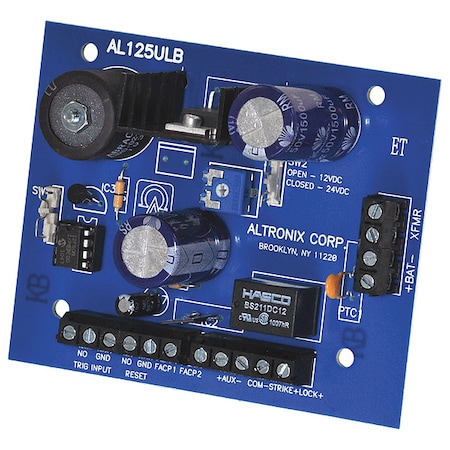 Altronix Power Supply 2Out 12Dc Or 24Dc at 1A AL125ULB