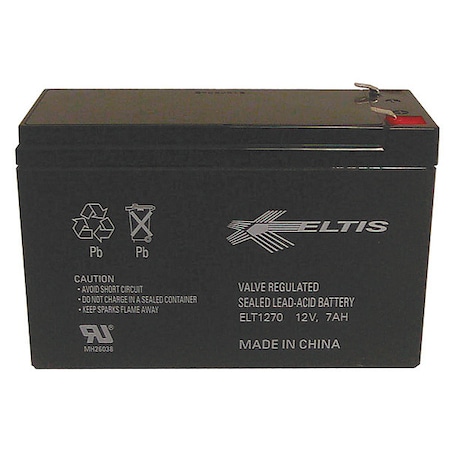 Altronix Lead Acid Battery- 12VDC/7Ah BT126