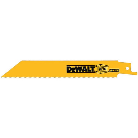 DEWALT 6" 18 TPI Straight Back Bi-Metal Reciprocating Blade (2 pack) DW4811-2