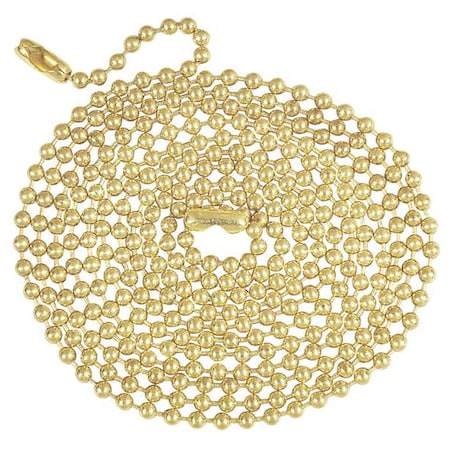 ZORO SELECT Beaded Chain, 5 ft. 4TGV9