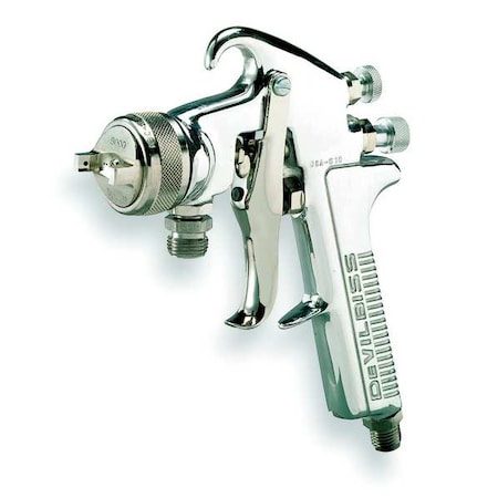 DEVILBISS Pressure Feed Spray Gun, 0.063In/1.6mm JGA-510-90FW